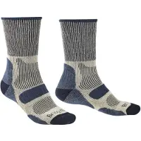 Bridgedale Hike Lightweight Cotton Comfort Boot Long Socks Beige,Bleu EU 40-43 Homme