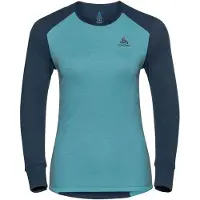Odlo Active Warm Eco Base Layer Set Bleu M Femme