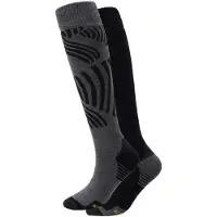 Icepeak Chaussettes de Ski Icepeak Unisex Ilsenburg Black (Lots de 2)-Taille 39 - 42