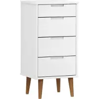vidaXL Armoire à tiroirs MOLDE Blanc 40x35x82 cm Pin massif