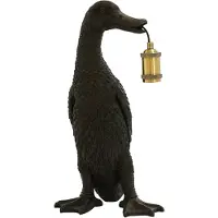 Light & Living - lampe de table - Duck - noir - plastique - lampe animalière - E27 - 1879812