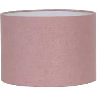 Light & Living Abat-jour cylindrique Livigno - Rose - Ø30x21cm - pour lampes de table, lampes suspendues