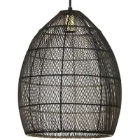 Light & Living Suspension - noir - Meya - métal - Ø 30cm - E27 - 2933512 -