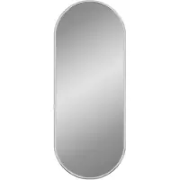 vidaXL Miroir mural Argenté 50x20 cm Ovale