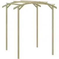 vidaXL Pergola de jardin 180x197x210 cm Bois de pin imprégné