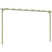vidaXL Pergola de jardin Pin imprégné 360x200x60 cm