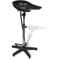 vidaXL Lavabo pour cheveux noir