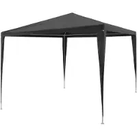vidaXL Tente de réception 3x3 m PE Anthracite
