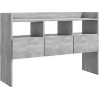 vidaXL Sideboard gris béton 105x30x70 cm Bois composite