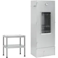 vidaXL Fumoir avec table Acier galvanisé