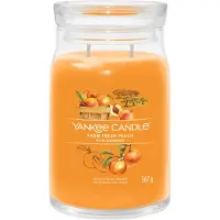 Yankee candle Farm Fresh Peach bougie parfumée Signature 567 g