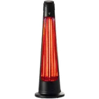 Nedis SmartLife Chauffe-patios | Wi-Fi | 1200 W | 2 Réglages de Chaleur | Oscillation | Protection contre les chutes | IP24 | Noir