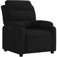 vidaXL Fauteuil relax noir velours