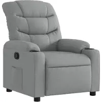 vidaXL Fauteuil relax gris clair Tissu