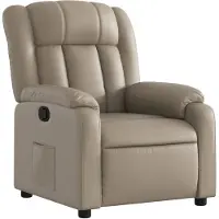 vidaXL Fauteuil relax cappuccino brun similicuir