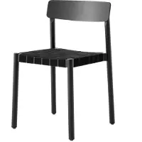 &tradition Betty TK1 Chaise d'Appoint Black - Black Linen