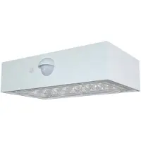 V-TAC VT403 Applique murale LED avec panneau solaire3,7 V, 4000 K 3000 K, Blanc (350 lm, IP65)