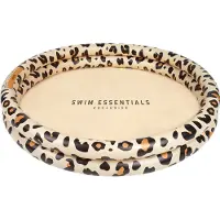 Swim Essentials Beige Leopard Printed Children's Pool 100 cm dia - 2 anneaux