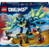 LEGO DREAMZzz Zoey et Zian le chat-huant, jouet pour 9 ans, pour filles et garçons, créatures et animaux mythiques, minifigures Cooper et Night Stalker, cadeau d'anniversaire pour enfant, 71476