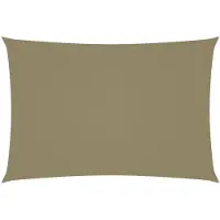 vidaXL Voile de parasol Tissu Oxford rectangulaire 3x5 m Beige