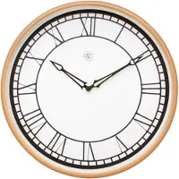 Nextime 7332 Horloge fr Horloge de table ou murale fr Quartz Circle White White