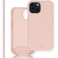 IMoshion Coque de couleur avec cordon amovible Apple iPhone 15 - Rose