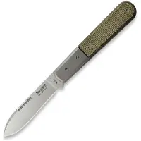 Lionsteel Roundhead Barlow CK0111-CVG Green Canvas Micarta, couteau de poche