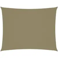 vidaXL Voile de parasol tissu oxford rectangulaire 2x3 m beige