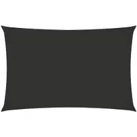 vidaXL Voile de parasol tissu oxford rectangulaire 3x6 m anthracite
