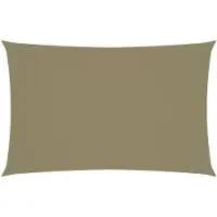 vidaXL Voile de parasol tissu oxford rectangulaire 2,5x5 m beige