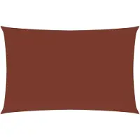 vidaXL Voile de parasol tissu oxford rectangulaire 5x7 m terre cuite