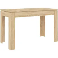 vidaXL Table de salle à manger Chêne Sonoma 120 x 60 x 76 cm Panneau de particules