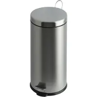 Vepa Bins V-part - Poubelle à pédale 30 litres - Inox - Inox mat