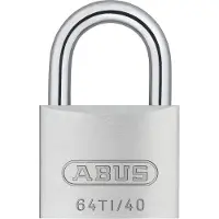 ABUS 64TI/40 B/DFNLI Titalium-Vorhängeschloss vers. schl. SB verpackt 40mm