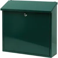 V-Part - Boîte aux lettres murale Malagan - Acier galvanisé Revêtement en poudre - vert