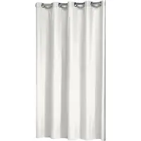Sealskin Coloris Rideau de douche 180x200 cm - Polyester/Coton - Blanc