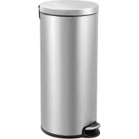 EKO - Poubelle à pédale Serene 30 litres - Acier inoxydable et plastique - Acier inoxydable mat