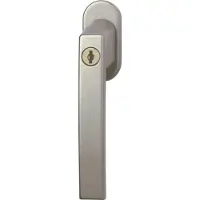 ABUS - Abfs59486 Poignée De Fenêtre Verrouillable Argent