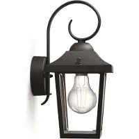 Philips Buzzard E27 Wall Lamp Noir