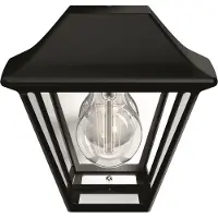 Philips myGarden Applique murale d'extérieur Alpenglow, noir, diffuseur en plastique, éclairage de jardin