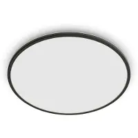 Philips Plafonnier , Superslim, dimmable, Noir, Salle de bains, Métal