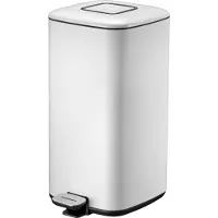 EKO - Regent Pedal bin 20 litres - Acier inoxydable Plastique - Blanc