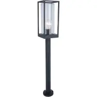 Lutec Lampadaire d'extérieur pour jardin, modèle FLAIR noir, 7288801012