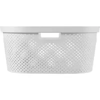 Curver Corbeille à linge INFINITY DOTS 40L 58.5 x 38.0 x 26.5 cm