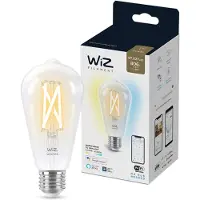 WiZ Connected WiZ Edison Filament - Lumière Blanche Chaude à Lumière Blanche Froide - E27 - Transparent