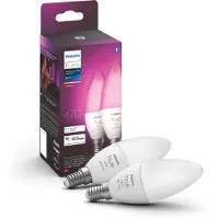 Philips Hue Ampoule Bougie White and Color E14 Lot de 2