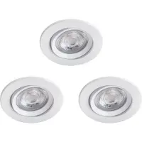 Philips Funktional Spot encastré, spot encastré, ampoule non remplaçable, LED, 2700 K, 350 lm, blanc