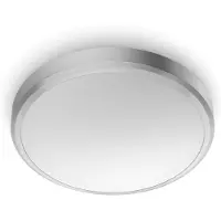 Philips Plafonnier fonctionnel Doris 17 W, LED, Ampoules non remplaçables, 1500 lm, IP44, Nickel