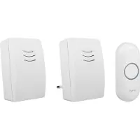 Byron Ensemble de sonnettes sans fil avec 2 sonnettes Blanc