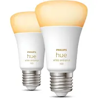 Philips Hue A60 White E27 1100 lm Lot de 2